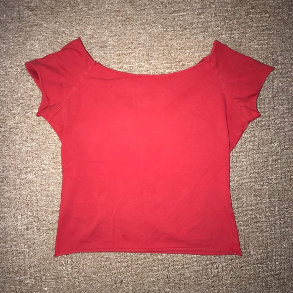 Brandy Melville scoop neck crop top - Picture 3 of 4